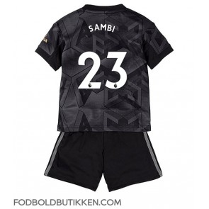 Arsenal Albert Sambi Lokonga #23 Udebanetrøje Børn 2022-23 Kortærmet (+ Korte bukser)